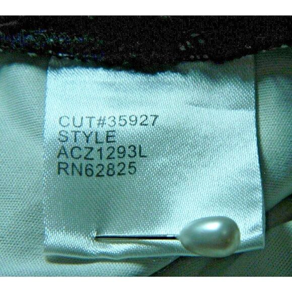 Tadashi Shoji Dress Size 16 Blue Black Lace Illusion‎ Mother of the Bride - Picture 13 of 13